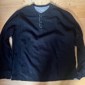 Eddie Bauer Men's Dark Long Sleeve Henley